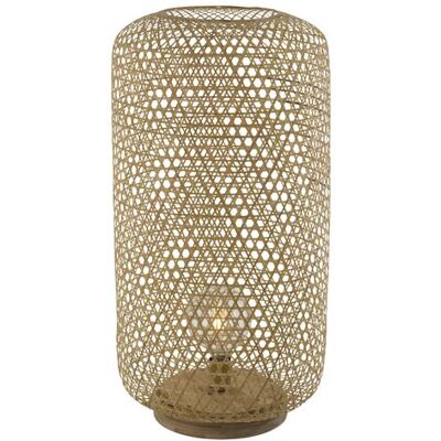 Globo - Lampadaire design bambou Mirena - Diam. 39 x H. 77 cm - Beige naturel - Mirena Beige - Publicité Globo - Lampadaire design bambou Mirena - Diam. 39 x H. 77 cm - Beige naturel - Mirena Beige - Publicité