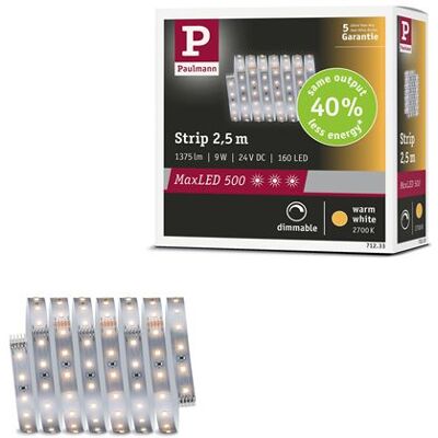 Paulmann MaxLED 500 Bande LED Blanc Chaud - Bande LED - Publicité Paulmann MaxLED 500 Bande LED Blanc Chaud - Bande LED - Publicité