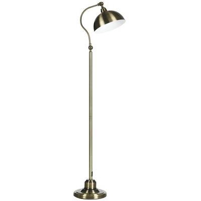 Non communiqué Lampadaire style néo-rétro effet laiton - abat-jour réglable - H.152 cm Jaune - Publicité Non communiqué Lampadaire style néo-rétro effet laiton - abat-jour réglable - H.152 cm Jaune - Publicité