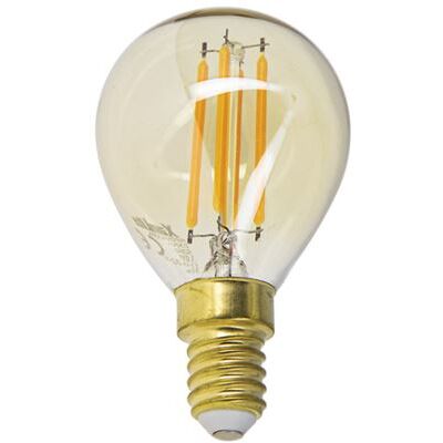 Xanlite - Ampoule LED (P45) / Vintage au verre ambré, culot E14, 3,8W cons. (30W eq.), 350 lumens, lumière blanc chaud - RFDV400PA Incolore - Publicité Xanlite - Ampoule LED (P45) / Vintage au verre ambré, culot E14, 3,8W cons. (30W eq.), 350 lumens, lumière blanc chaud - RFDV400PA Incolore - Publicité