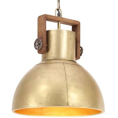 Suspension industrielle vidaXL en laiton 40cm - Luminaire plafond - Publicité Suspension industrielle vidaXL en laiton 40cm - Luminaire plafond - Publicité