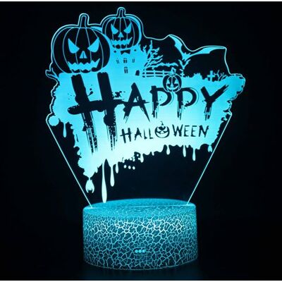 Stack Lampe 3D Tactile Veilleuses Enfant 7 Couleurs avec Telecommande - Halloween #1215 - Publicité Stack Lampe 3D Tactile Veilleuses Enfant 7 Couleurs avec Telecommande - Halloween #1215 - Publicité