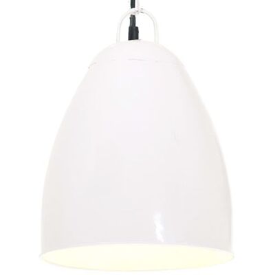 Suspension industrielle vidaXL E27 - Blanc - 32cm - Publicité Suspension industrielle vidaXL E27 - Blanc - 32cm - Publicité