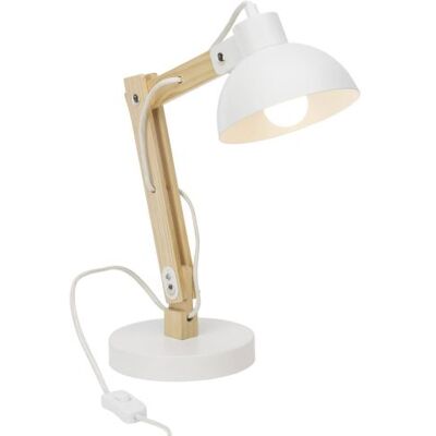 Brilliant A60 E27 25W Lampe de Table Blanche - Lampe de table - Publicité Brilliant A60 E27 25W Lampe de Table Blanche - Lampe de table - Publicité