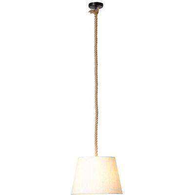 Lustre Suspendu BRILLIANT Sailor - Nature/Blanc - E27, 40W - Éclairage Intérieur - Publicité Lustre Suspendu BRILLIANT Sailor - Nature/Blanc - E27, 40W - Éclairage Intérieur - Publicité