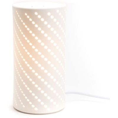 Amadeus - Ellie - Porcelaine blanche - 10x10 cm - Lampe - Publicité Amadeus - Ellie - Porcelaine blanche - 10x10 cm - Lampe - Publicité