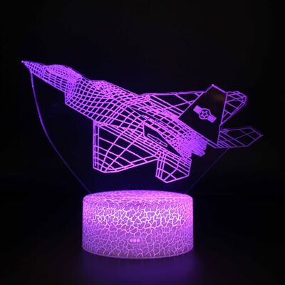 Stack Lampe 3D Tactile Veilleuses Enfant 7 Couleurs avec Telecommande - Avion #272 - Publicité Stack Lampe 3D Tactile Veilleuses Enfant 7 Couleurs avec Telecommande - Avion #272 - Publicité