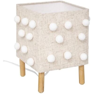 Non communiqué Atmosphera for Kids - Lampe à Poser Enfant "Pompons" 22cm Beige Lin Beige - Publicité Non communiqué Atmosphera for Kids - Lampe à Poser Enfant "Pompons" 22cm Beige Lin Beige - Publicité