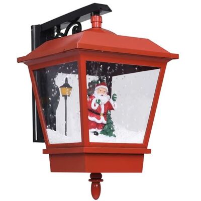 vidaXL Lampe murale de Noël lumières LED et Père Noël Rouge 40x27x45cm Rouge - Publicité vidaXL Lampe murale de Noël lumières LED et Père Noël Rouge 40x27x45cm Rouge - Publicité