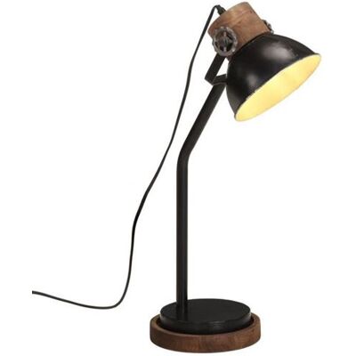 vidaXL - Lampe de bureau noire - 25W E27 - 18x18x60cm - Publicité vidaXL - Lampe de bureau noire - 25W E27 - 18x18x60cm - Publicité