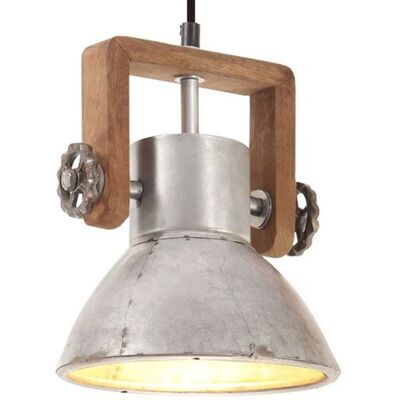 Lampe suspendue industrielle vidaXL - Argent - 19cm - E27 - Publicité Lampe suspendue industrielle vidaXL - Argent - 19cm - E27 - Publicité