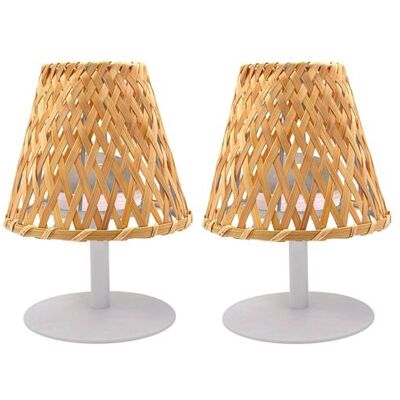 Non communiqué 2 Lampes de table sans fil IBIZA H26cm 13 - Publicité Non communiqué 2 Lampes de table sans fil IBIZA H26cm 13 - Publicité