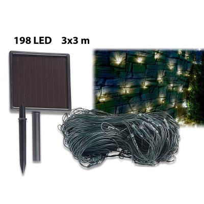 Lunartec Guirlande Solaire à LED - 198 LEDs - 3x3M - Publicité Lunartec Guirlande Solaire à LED - 198 LEDs - 3x3M - Publicité
