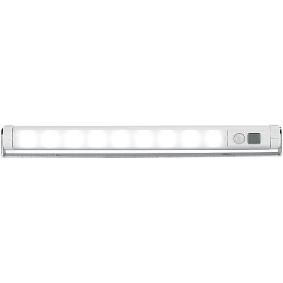 Lunartec Réglette LED avec détecteur de mouvement - blanc froid Gris - Publicité Lunartec Réglette LED avec détecteur de mouvement - blanc froid Gris - Publicité
