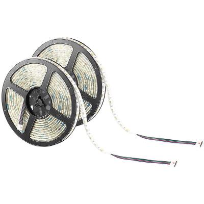 Lunartec 2 bandes lumineuses 300 LED SMD (RVB + blanc), 5 m ''LX-500A'' - extérieur - Publicité Lunartec 2 bandes lumineuses 300 LED SMD (RVB + blanc), 5 m ''LX-500A'' - extérieur - Publicité