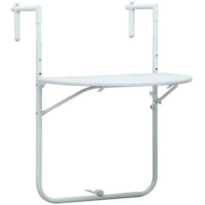Table Suspendue Blanche Nnevl - Réglable, Pliable pour Balcon - Publicité Table Suspendue Blanche Nnevl - Réglable, Pliable pour Balcon - Publicité