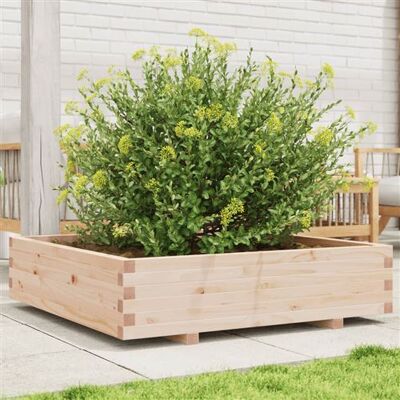 VIDAXL Fioriera da Giardino 100x100x26,5 cm en Legno Massello di Pino - Jardinière - Publicité VIDAXL Fioriera da Giardino 100x100x26,5 cm en Legno Massello di Pino - Jardinière - Publicité