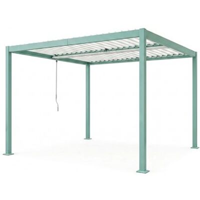 Non communiqué Pergola bioclimatique structure aluminium vert lames orientables 3x3m CORFU CONCEPT USINE Vert - Publicité Non communiqué Pergola bioclimatique structure aluminium vert lames orientables 3x3m CORFU CONCEPT USINE Vert - Publicité