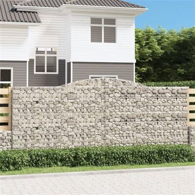 vidaXL Panier à gabions arqué 2 pcs - Mur décoratif - Publicité vidaXL Panier à gabions arqué 2 pcs - Mur décoratif - Publicité