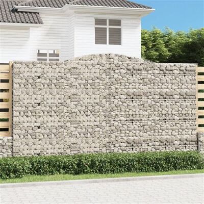 vidaXL Panier à gabions arqué 400x50x220/240 cm - Panier à gabions - Publicité vidaXL Panier à gabions arqué 400x50x220/240 cm - Panier à gabions - Publicité