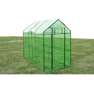 vidaXL Serre Acier XL Serre d'Extérieur de Jardin Abri Plantes Maison Terrasse 40618 Vert - Publicité vidaXL Serre Acier XL Serre d'Extérieur de Jardin Abri Plantes Maison Terrasse 40618 Vert - Publicité