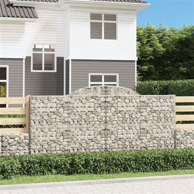 vidaXL Panier à gabion arqué - 12 pcs - Mur de jardin - Publicité vidaXL Panier à gabion arqué - 12 pcs - Mur de jardin - Publicité