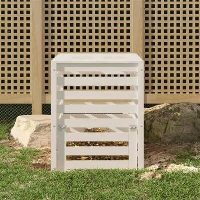 Composteur vidaXL - Bois de pin massif - 63,5x63,5x77,5 cm - Bac à déchets de jardin - Publicité Composteur vidaXL - Bois de pin massif - 63,5x63,5x77,5 cm - Bac à déchets de jardin - Publicité