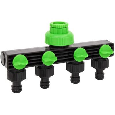 Non communiqué vidaXL Kraanadapter 4-wegs 19,5x6x11 cm ABS & PP groen en zwart154450 Vert - Publicité Non communiqué vidaXL Kraanadapter 4-wegs 19,5x6x11 cm ABS & PP groen en zwart154450 Vert - Publicité