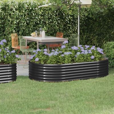 bac de jardin en acier vidaXL 175x100x36 cm - Anthracite Jardinière - Publicité bac de jardin en acier vidaXL 175x100x36 cm - Anthracite Jardinière - Publicité