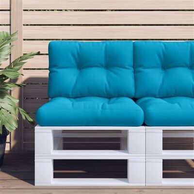 vidaXL Coussins pour palette - 2 pièces tissu bleu - Publicité vidaXL Coussins pour palette - 2 pièces tissu bleu - Publicité