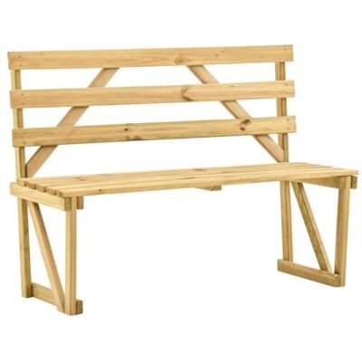Banc de jardin en pin Maisonchic - 120cm, Vert - Mobilier de jardin - Publicité Banc de jardin en pin Maisonchic - 120cm, Vert - Mobilier de jardin - Publicité