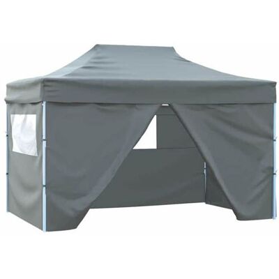 vidaXL Tente de Réception Pliable avec 4 Parois Tonnelle d'Extérieur Chapiteau de Jardin Belvédère Voyage de Camping 48897 Gris - Publicité vidaXL Tente de Réception Pliable avec 4 Parois Tonnelle d'Extérieur Chapiteau de Jardin Belvédère Voyage de Camping 48897 Gris - Publicité