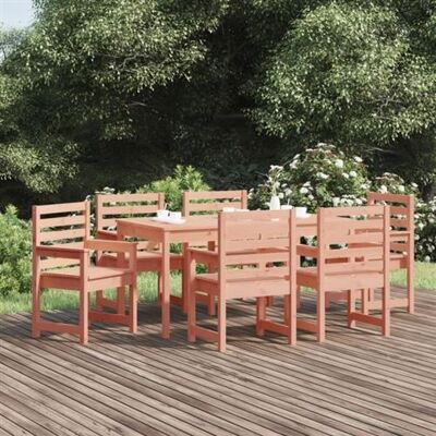 vidaXL Ensemble de Salle à Manger de Jardin - Bois de pin massif, 6 chaises & 1 table - Publicité vidaXL Ensemble de Salle à Manger de Jardin - Bois de pin massif, 6 chaises & 1 table - Publicité