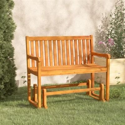 Non communiqué vidaXL Balancelle de jardin 110 cm Bois d'acacia solide 316608 Marron - Publicité Non communiqué vidaXL Balancelle de jardin 110 cm Bois d'acacia solide 316608 Marron - Publicité