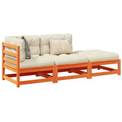 Ensemble de Canapés de Jardin 3 Pièces avec Coussins - Mobilier d'Extérieur - Publicité Ensemble de Canapés de Jardin 3 Pièces avec Coussins - Mobilier d'Extérieur - Publicité
