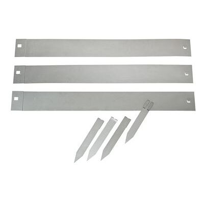 vidaXL Bordure de jardin 3 pcs Gris 91,4x10,2cm - Publicité vidaXL Bordure de jardin 3 pcs Gris 91,4x10,2cm - Publicité