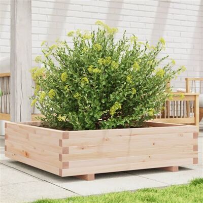 VIDAXL Fioriera Da Giardino 90x90x26,5 cm En Bois Massif De Pin - Jardinière - Publicité VIDAXL Fioriera Da Giardino 90x90x26,5 cm En Bois Massif De Pin - Jardinière - Publicité