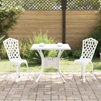 Ensemble de Jardin en Aluminium Thermolaqué Blanc Vidaxl - Mobilier d'Extérieur - Publicité Ensemble de Jardin en Aluminium Thermolaqué Blanc Vidaxl - Mobilier d'Extérieur - Publicité