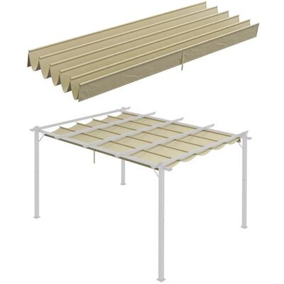 Non communiqué Toile de rechange pour pergola rétractable 4 x 3 m polyester haute densité 180 g/m² imperméabilisé beige Beige - Publicité Non communiqué Toile de rechange pour pergola rétractable 4 x 3 m polyester haute densité 180 g/m² imperméabilisé beige Beige - Publicité