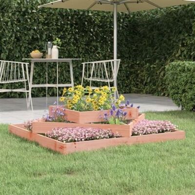 vidaXL Jardinière en Bois 112x112x27 cm Douglas Massif - Jardinière - Publicité vidaXL Jardinière en Bois 112x112x27 cm Douglas Massif - Jardinière - Publicité