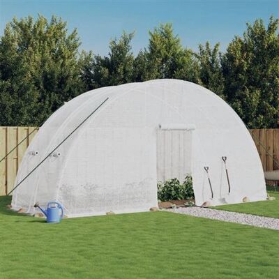 Serre blanche vidaXL 6x2x2.85m - Greenhouse - Publicité Serre blanche vidaXL 6x2x2.85m - Greenhouse - Publicité