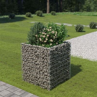 vidaXL Gabion plantenbak verhoogd 90x90x100 cm gegalvaniseerd staal143556 - Publicité vidaXL Gabion plantenbak verhoogd 90x90x100 cm gegalvaniseerd staal143556 - Publicité