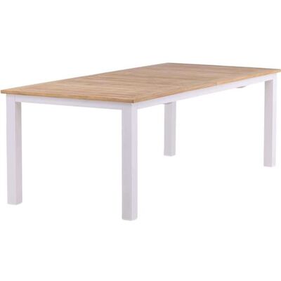 Venture Home Table de Jardin Panama - Extensible, Teck/Blanc - Publicité Venture Home Table de Jardin Panama - Extensible, Teck/Blanc - Publicité