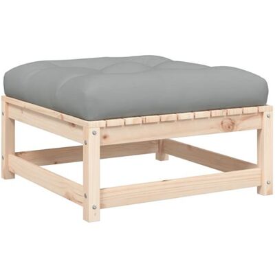 VIDAXL Poggiapiedi en Bois Massif de Pin avec Coussin - Publicité VIDAXL Poggiapiedi en Bois Massif de Pin avec Coussin - Publicité