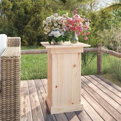 Support à fleurs vidaXL 40x40x60 cm Bois de pin massif Marron - Porte-fleurs - Publicité Support à fleurs vidaXL 40x40x60 cm Bois de pin massif Marron - Porte-fleurs - Publicité