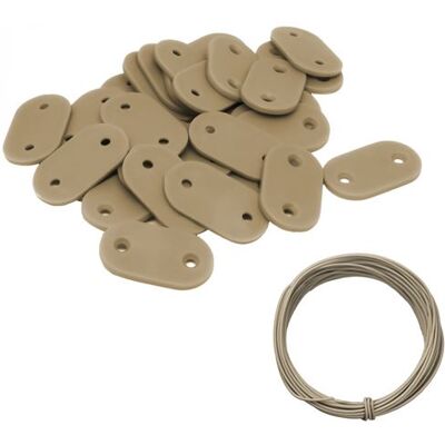 Non communiqué Lot de 30 kits de fixation pour brise vue, canisse anti-UV - Beige - Linxor beige - Publicité Non communiqué Lot de 30 kits de fixation pour brise vue, canisse anti-UV - Beige - Linxor beige - Publicité