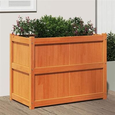 vidaXL Pot de Jardin Cire Marron Bois de Pin Massif - Pot de Fleur d'Extérieur - Publicité vidaXL Pot de Jardin Cire Marron Bois de Pin Massif - Pot de Fleur d'Extérieur - Publicité