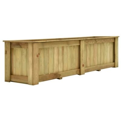 Jardinière surélevée vidaXL 196x50x50 cm Bois de Pin Imprégné - Potager - Publicité Jardinière surélevée vidaXL 196x50x50 cm Bois de Pin Imprégné - Potager - Publicité