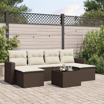 vidaXL Ensemble de Canapés de Jardin - Beige, Marron, Crème - Mobilier de Jardin - Publicité vidaXL Ensemble de Canapés de Jardin - Beige, Marron, Crème - Mobilier de Jardin - Publicité