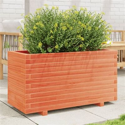 vidaXL Jardinera en bois de pin massif cire marron - Jardinière - Publicité vidaXL Jardinera en bois de pin massif cire marron - Jardinière - Publicité